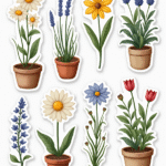 Flowers & Plants - Sticker Sheet v6